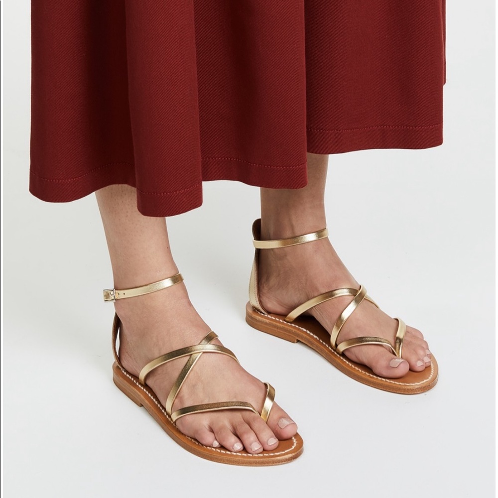 K.Jacques Epicure Sandals Gold - size 39